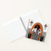 Carnet Curvy, Femme noire, Houseplants, Orange & Grey (Intérieur)