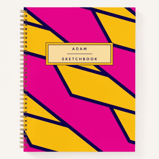 Carnet Cusotm Name Spiral Sketchbook Notebook (Devant)
