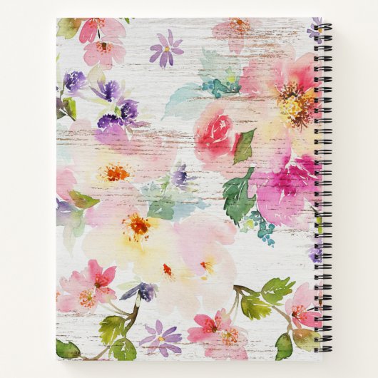 Carnet Custom 6 Photo Collage Spiral Notebook (Dos)