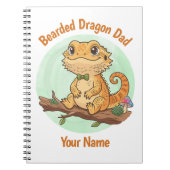 Carnet Custom Bearded Dragon Dad Notebook (Devant)