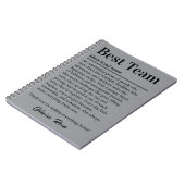 Carnet Custom Best Team Appreciation Employee Thank You (Côté gauche)