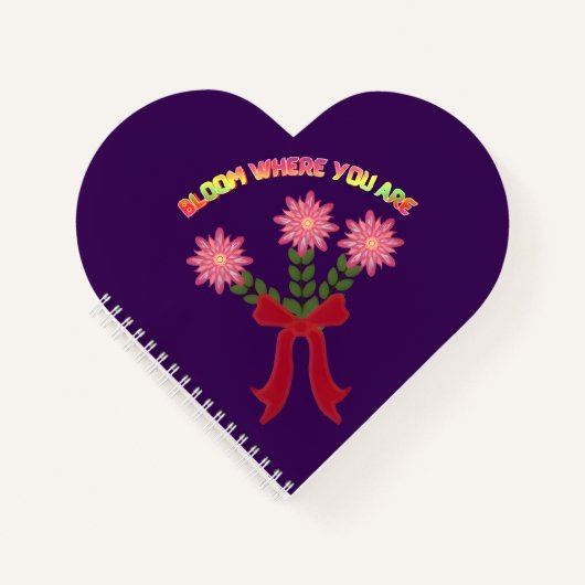 Carnet Custom Bloom Where You Are Spring Floral Gift (Devant)