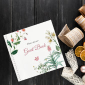 Carnet Custom Botanical Wedding Guest Book