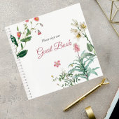 Carnet Custom Botanical Wedding Guest Book