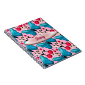 Carnet Custom butterfly floral pattern gift  (Côté Droit)
