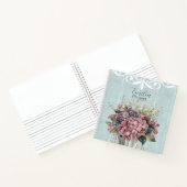 Carnet Custom Charming botanical White filigree Blue (Intérieur)