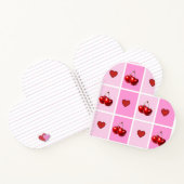 Carnet Custom Cherry Heart Checkerboard Pattern (Intérieur)