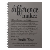 Carnet Custom Difference Maker Definition Thank You (Devant)
