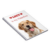 Carnet Custom Dog Photo Valentine's Day Notebook (Côté Droit)