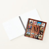 Carnet Custom Family Photo Collage Reclaimed Wood (Intérieur)