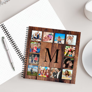 Carnet Custom Family Photo Collage Reclaimed Wood