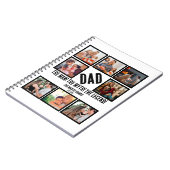 Carnet Custom Funny Fête des pères Papa cadeau 8 Photo Co (Côté gauche)