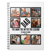 Carnet Custom Funny Fête des pères Papa cadeau 8 Photo Co (Devant)