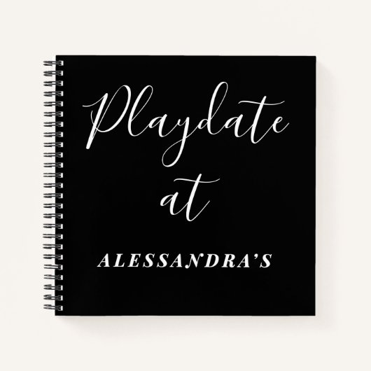 Carnet Custom Funny Playdate Black White Score Tracker  (Devant)