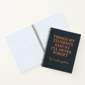 Carnet Custom Funny Teacher Quote Notebook for Her (Intérieur)