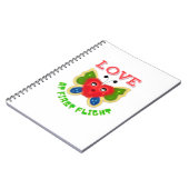 Carnet Custom Fuzzy Heart Butterfly Gift (Côté gauche)