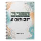 Carnet Custom Genius Periodic Table Chemistry Student (Devant)
