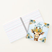 Carnet Custom Giraffe Floral Sketchbook for Kids (Intérieur)