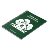 Carnet Custom Green Forest House Real Estate Company (Côté gauche)