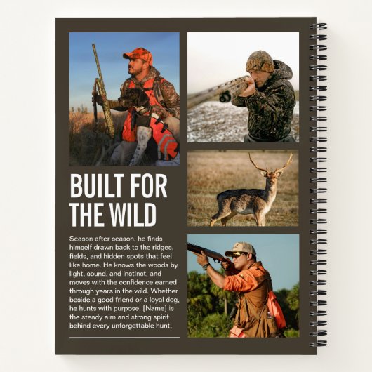 Carnet Custom HUNTER Magazine Cover Journal, Hunter Gift (Dos)