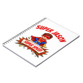 Carnet Custom Kids Superhero Name & Superpower (Côté gauche)