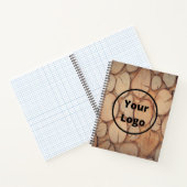 Carnet Custom logo brown tree logs (Intérieur)