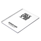 Carnet Custom Logo, Business or Brand Logo Personalized (Côté gauche)