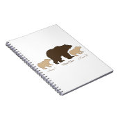Carnet Custom Mama Bear With 2 Kid Names Mothers Day Gift (Côté Droit)