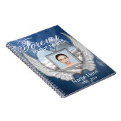 Carnet Custom Memorial Angel Wings Heart Ajouter une phot (Côté Droit)