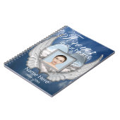 Carnet Custom Memorial Angel Wings Heart Ajouter une phot (Côté gauche)