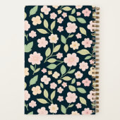 Carnet Custom Modern Pink Wildflowers (Verso)