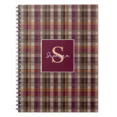Carnet Custom Monogram Gingham Style Pattern (Devant)