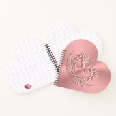 Carnet Custom monogram, rose, Scaly Dragon Heart (Intérieur)