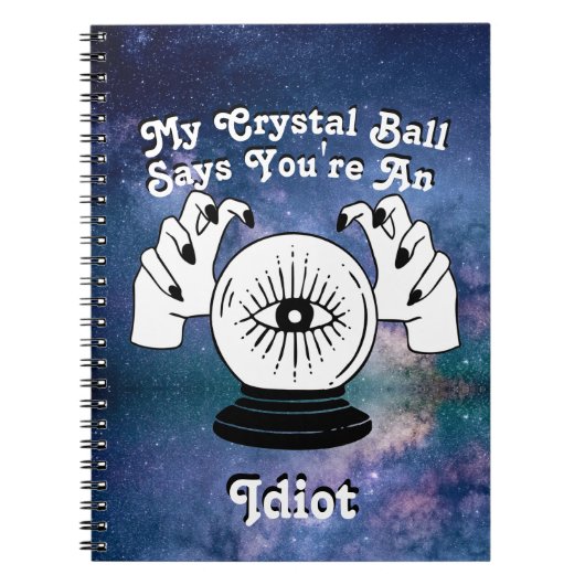 Carnet Custom My Crystal Ball Dit... Agenda (Devant)