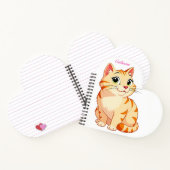 Carnet Custom name and wish for August with a cool cat (Intérieur)