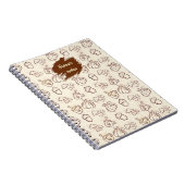 Carnet Custom Name Autumn Pattern Spiral Notebook (Côté Droit)