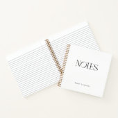 Carnet Custom Name Elegant Minimal Notes (Intérieur)