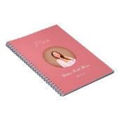 Carnet Custom Name Minimalist Spiral Photo Notebook  (Côté Droit)