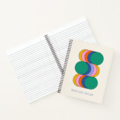 Carnet Custom Name Retro Modern Geometric Art Cover (Intérieur)