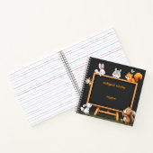 Carnet Custom Name & Topic Woodland Animals Notebook (Intérieur)