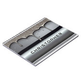 Carnet Custom Name With Dripping Liquid Metal (Côté gauche)