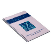 Carnet Custom Nature Photo Mauve Aqua Cool Prayer Event (Côté Droit)