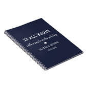 Carnet Custom Navy Blue Où Tout A Commencé La Saint-Valen (Côté Droit)
