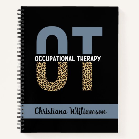 Carnet Custom OT Occupation Thérapie OT Cadeaux étudiants (Devant)