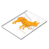 Carnet Custom Pastel Orange French Bulldog - Frenchie (Côté gauche)