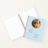 Carnet Custom Pet Photo Ginger Cat Personalized Notebook (Intérieur)
