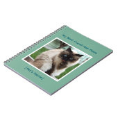 Carnet Custom Pet Photo & Name College Ruled Spiral       (Côté gauche)
