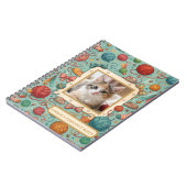 Carnet Custom Pet Photo & Name Cute Cat Toy Pattern Noteb (Côté gauche)