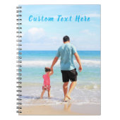 Carnet Custom Photo and Text - Your Own Design - Best DAD (Devant)