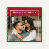 Carnet Custom Photo & Text Romantic Gift - Personalized  (Devant)